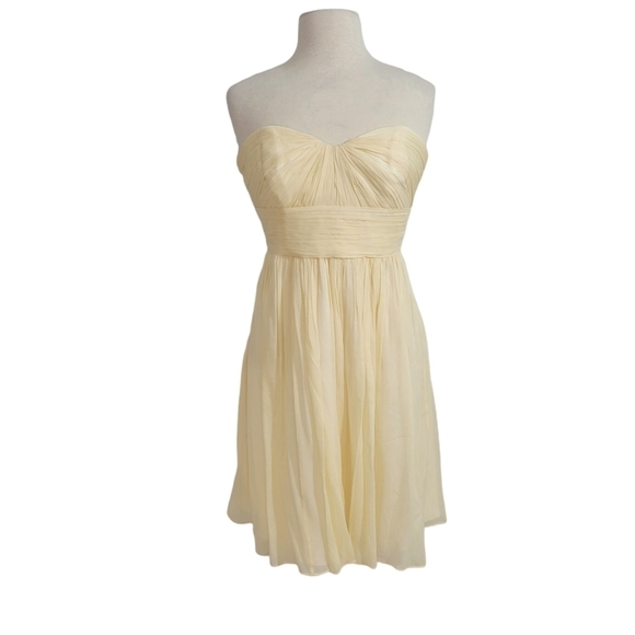 J. Crew Marbella Champagne Strapless Dress - Picture 2 of 9
